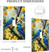 Sturin Summer 1 3X5 Spring Blue Bird Floral Wall Plate Light Switch Cover Gang Single Toggle Toggle Switch Art Plates