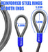 5/16in 4FT/6FT/8FT/10FT Heavy-Duty Security Cable with Loops Cut-Resistant and Waterproof Security Cable Suitable