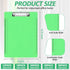 PANDRI 24 Pack Plastic Clipboards, Clear Colored Low Profile Clip Board 12.5 x 9 Inch for Office & Classroom