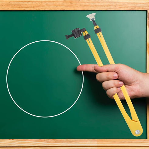 Teaching Compass Plastic Whiteboard Compass Drawing Math Geometry Tool Large Circle on Teacher Aids for Drafting Woodworking Demonstration Compass by STOBOK