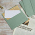 Wishop Pack 4 x 6 Envelopes, Sage-Green Self Seal for Wedding, Party Invitations, Greeting Cards, Announcements (50)