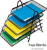 Mind Reader Paper Tray and File Folder Set, Desktop Organizer, Storage for Office, Metal Mesh, 11.75"L x 14"W x 14.5"H,