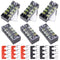 Hilitchi 12pcs 600V 15A 4 Position Double Row Screw Terminal Strip and 400V 10A Red/Black Pre Insulated Barrier Strip