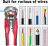 Self Adjusting Wire Stripper 3 in 1 for 10 AWG to 22 AWG Speaker Wire, Electrical Wire Stripping Tool