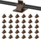 Viaky Adjustable Cable Clips, 30 Pcs Brown Adhesive Holder Ideal Cord Winder Management