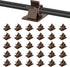 Viaky Adjustable Cable Clips, 30 Pcs Brown Adhesive Holder Ideal Cord Winder Management