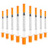 CAILOS 0.5ml 30 Gauge Syringes, 0.5cc Disposable Lab Supplies for Refilling or Dispensing, Pack of 20