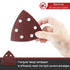 50 Pcs 120 Grit Triangle Sanding Pads, 3-1/2 Inches Hook and Loop Sandpaper for Oscillating Multitool, Detail Sander