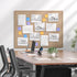 MaxGear Extra Large Bulletin Board, 48" x 36", Foldable Felt Board for Office, Home, School, Beige Brown