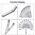 Stainless Steel Feeler Gauge, Dual Marked Metric and Imperial Measuring Tool (0.005/0.127-0.02/0.508 mm, 16 Blades)