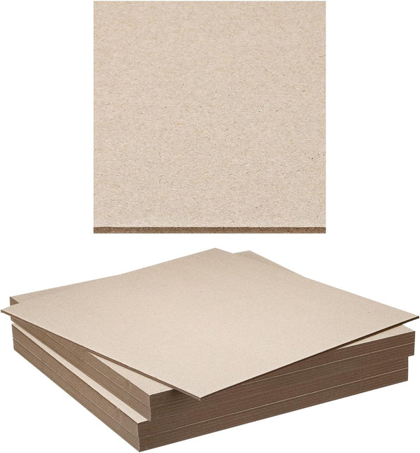 PATIKIL 20Pcs 12x12x0.12" Chipboard Sheets, 120PT Thick Book Board for Bookbinding Supplies, Gray