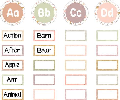 Teacher Created Resources Terrazzo Tones Word Wall Bulletin Board (TCR7205) by Teacher Created Resources