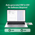 LCD Temperature Data Logger, Single Use USB Temperature Recorder with PDF or CSV Report, 65000 Readings -22?~158? High