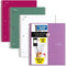 Five Star Spiral Notebooks + Study App, 4 Pack, 1 Subject, College Ruled Paper, 8-1/2" x 11", 100 Sheets, Purple, Pink,