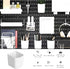Chris.W 3Pack Pegboard Containers, Pegboard Pencil Cup Basket White Pegboard Bins for Arts Crafts