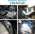 2-Pack 7 UV Flashlight Black Light, USB Rechargeable Blacklight Flashlight with Magnetic - Side Work Light, Modes
