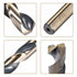 uxcell 2pcs Reduced Shank Drill Bit Set, 16mm 17mm Titanium Nitride Coated High Speed Steel for Stainless Steel, Copper