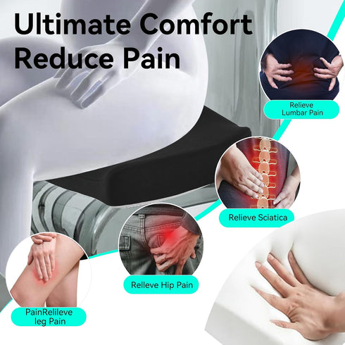 SAYHAHA Tailbone Seat Cushion for Office Chairs,Large Desk Chair Cushion for Back Pain Pain Relief, Ergonomic Memory