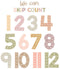 Teacher Created Resources Terrazzo Tones Jumbo Numbers Bulletin Board, Skip Counting/Multiples (TCR7203)