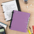 Five Star Flex Refillable Notebook, College Ruled Paper, 1-1/2 Inch TechLock Rings, 300 Sheet Capacity, Purple