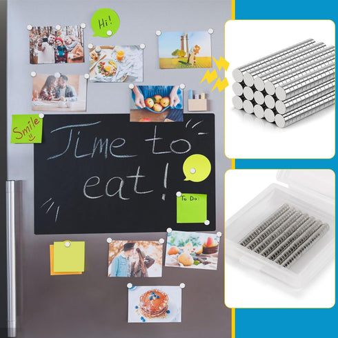 Small Magnets, 900 Pack Refrigerator Magnets, 4x2mm Rare Earth Neodymium Magnets for Crafts, Whiteboard, Kitchen Cabinet