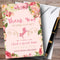 The Card Zoo Pink Roses Unicorn Party Thank You Cards