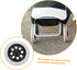 2pcs Veemoon Rolling Cart Wheel Replacement Plastic Laundry Cart Wheels for Shopping Trolley