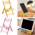 Tizuqe Foldable Chair Shape Phone Holder for Desk Portable Travel Holder Office Desk Accessories