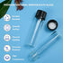 20 PCS 4 ML Clear Small Liquid Sample Glass Vials with Screw Caps, Leak-Proof Vial