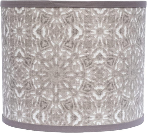 AHS Lighting Replacement Lampshades for Chandelier or Wall Sconce Miguel Ecru Circles Squares Shade