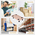 500 Lbs (23" x11.5" Goplus Furniture Moving Dolly, Heavy Duty Wood Rolling Mover with Wheels for Piano Couch Fridge
