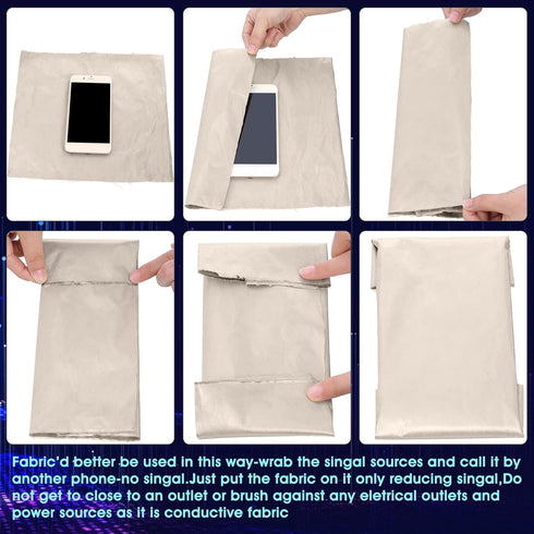 Tatuo Faraday Fabric Roll, 79" x 42.5", EMF Shield Protection, Anti Radiation, EMI Isolation, Signal Blocking