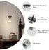 1-Light Glass Pendant Lights Kitchen Island, Black Pendant Light Fixtures with Mason Jar Clear Glass Shade, Farmhouse