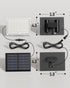 113 7000K, 16ft IP65 2 Pack SUPERDANNY Solar Outside Lights with Bright LEDs Motion Sensor Outdoor Flood Lights Dusk
