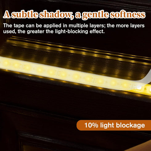 Qulkws 2 Dimming Dimming 0.59inx29ft Pcs LED Light Strip Masking Tape Lighting Cover Sticker Lights Soften Lights Tapes