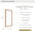 MCS 14x30 Walnut Framed Dry Erase Weekly Planner Whiteboard for Wall, Family Weekly Planner for Events