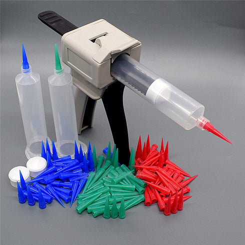 Utoolmart Air Distribution Tube, Adhesive Syringes Tube Sleeve, 30cc Plastic Syringe Dispensing, with Piston,