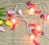 GOOTHY 8.5Ft Pink Flamingo String Lights - 10 Mini Lights, Plug in Decorative Fairy Lights for Party Decor