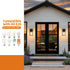 FNYUSLET E26 (2 Pack Outdoor Light Fixtures Wall Mount, Waterproof Front Porch Lights, Modern Exterior Lighting
