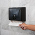 Wall-Mounted Tri-Fold Paper Towel Dispenser - Black Plastic