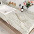 Gold Marble Contact Paper for Countertops, Shiny White Marble Peel and Stick Wallpaper for Cabinets