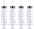 Frienda Large Plastic Syringe, 4 Pack Measuring Syringe Tools for Dispensing Multiple Uses (60 ml)