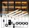 Lumtide Black Shelf Lights, LED Bookcase Lighting Compatible with Alexa, WiFi Dimmable 2700K
