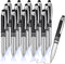 Zonon 15 Pieces 3 in 1 Ballpoint Pen with LED Flashlight and Stylus