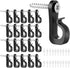 Jeffdad 20 Pcs Screw in Hooks for Outdoor String Lights, Q-Hanger Screw Hooks