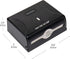 Wall-Mounted Tri-Fold Paper Towel Dispenser - Black Plastic