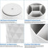 Desk Organizer, 360°Rotating Sparkling Diamond-like Pen Holder, 5 Compartments Storage Box for Office, School, Home