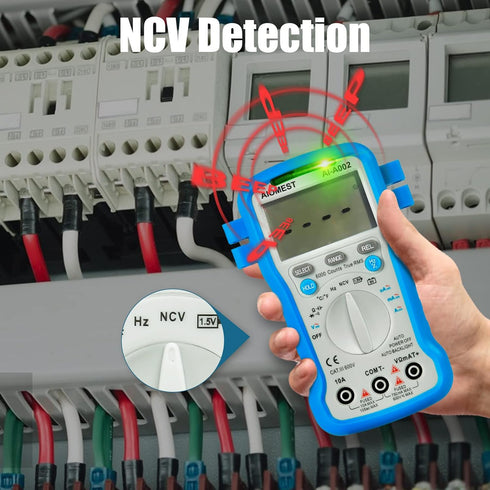 6000 Counts TRMS Digital Multimeter, Auto Ranging Multitester for AC/DC Current, Voltage, Resistance, and More