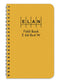 Elan Publishing Company E64-8x4W Wire-O Field Surveying Book, 4 ? x 7 ¼ Yellow Stiff Cover