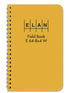 Elan Publishing Company E64-8x4W Wire-O Field Surveying Book, 4 ? x 7 ¼ Yellow Stiff Cover